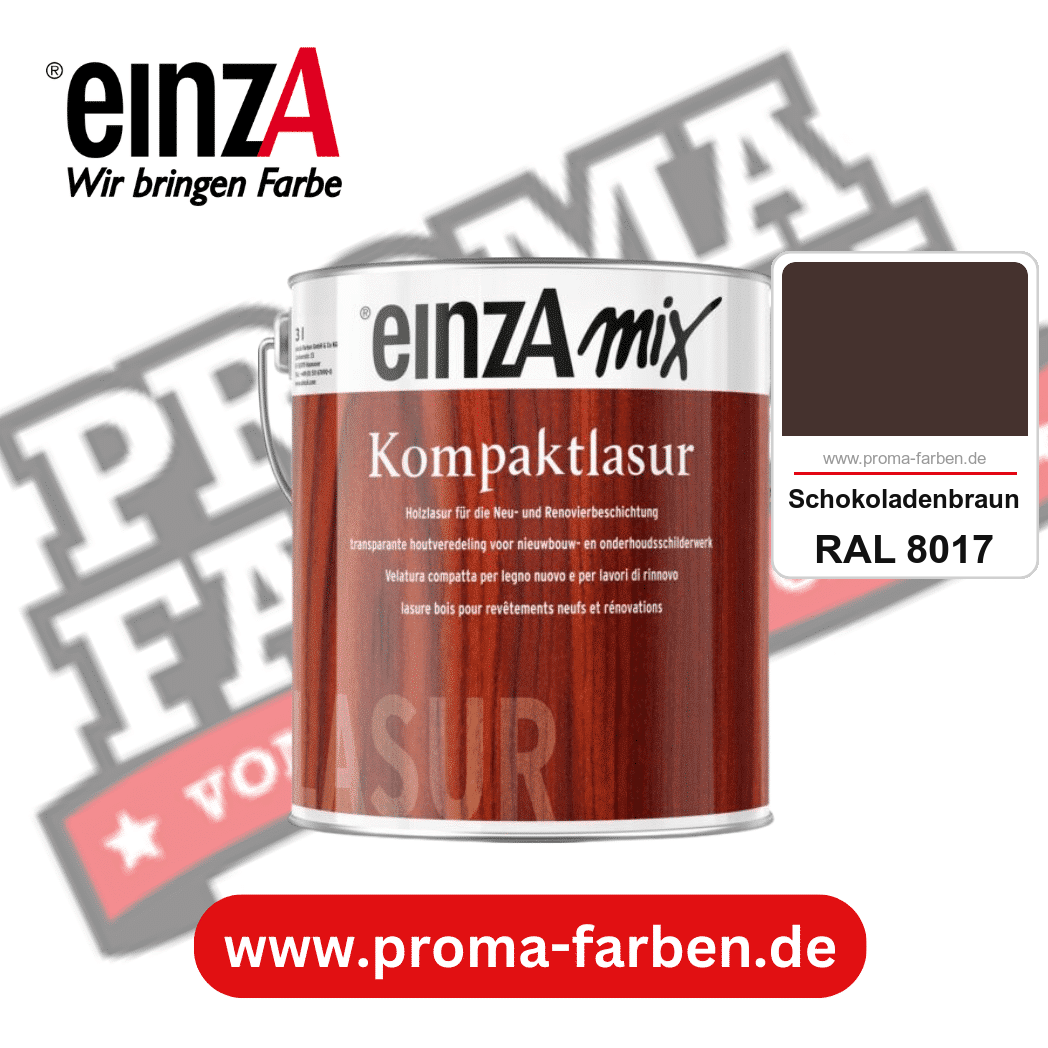 einzA Kompaktlasur kaufen bei Proma Farben RAL 8017 Schokoladenbraun