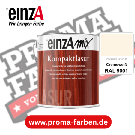 einzA Kompaktlasur kaufen bei Proma Farben RAL 9001 Cremeweiß