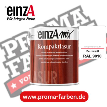 einzA Kompaktlasur kaufen bei Proma Farben RAL 9010 Reinweiß