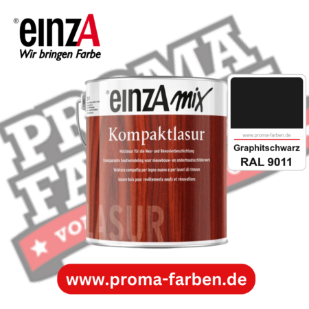 einzA Kompaktlasur kaufen bei Proma Farben RAL 9011 Graphitschwarz