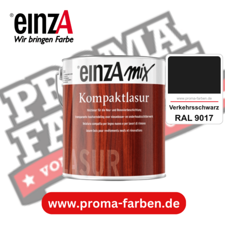 einzA Kompaktlasur kaufen bei Proma Farben RAL 9017 Verkehrsschwarz