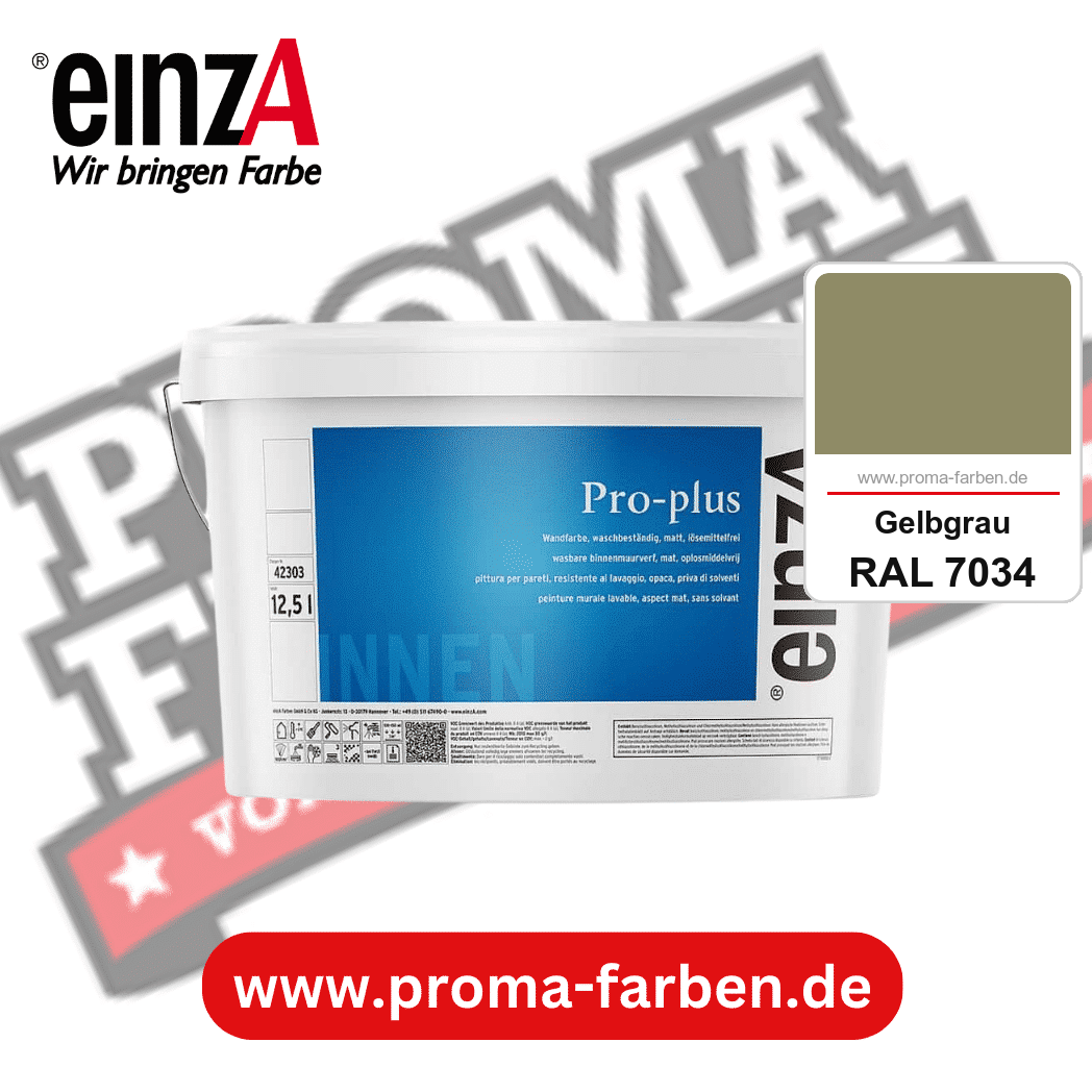 einzA Pro-plus kaufen bei Proma Farben RAL 7034 Gelbgrau