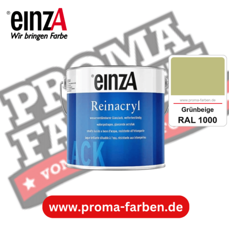 einzA Reinacryl Glanzlack kaufen bei Proma Farben RAL 1000 Grünbeige