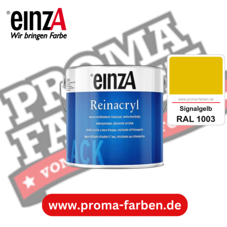 einzA Reinacryl Glanzlack kaufen bei Proma Farben RAL 1003 Signalgelb