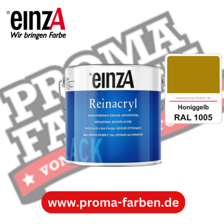einzA Reinacryl Glanzlack kaufen bei Proma Farben RAL 1005 Honiggelb