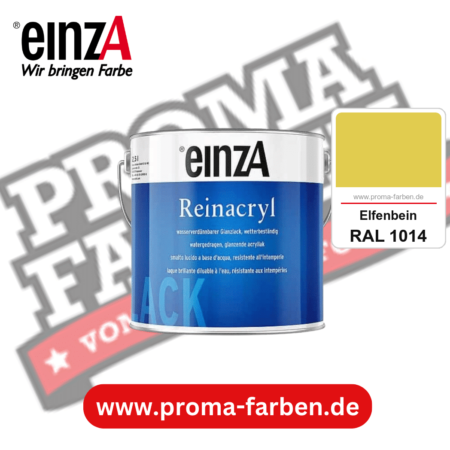 einzA Reinacryl Glanzlack kaufen bei Proma Farben RAL 1014 Elfenbein