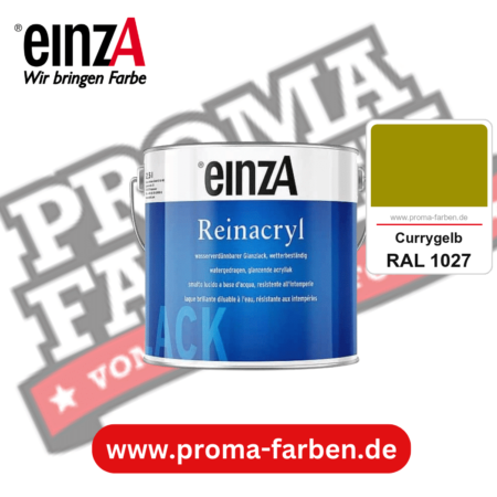 einzA Reinacryl Glanzlack kaufen bei Proma Farben RAL 1027 Currygelb
