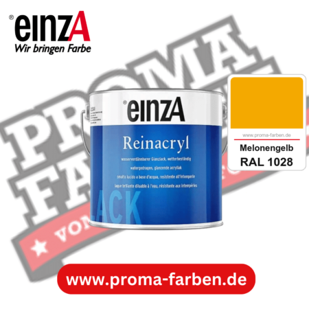 einzA Reinacryl Glanzlack kaufen bei Proma Farben RAL 1028 Melonengelb