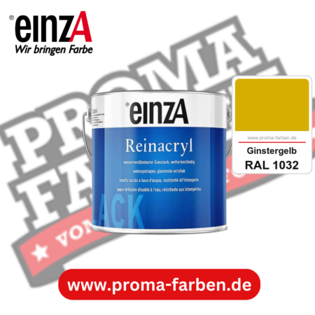 einzA Reinacryl Glanzlack kaufen bei Proma Farben RAL 1032 Ginstergelb