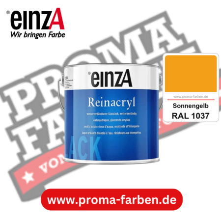 einzA Reinacryl Glanzlack kaufen bei Proma Farben RAL 1037 Sonnengelb