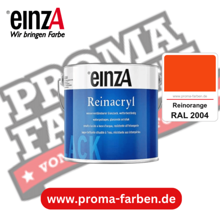 einzA Reinacryl Glanzlack kaufen bei Proma Farben RAL 2004 Reinorange