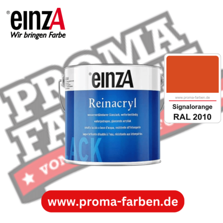 einzA Reinacryl Glanzlack kaufen bei Proma Farben RAL 2010 Signalorange