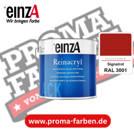 einzA Reinacryl Glanzlack kaufen bei Proma Farben RAL 3001 Signalrot