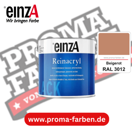 einzA Reinacryl Glanzlack kaufen bei Proma Farben RAL 3012 Beigerot