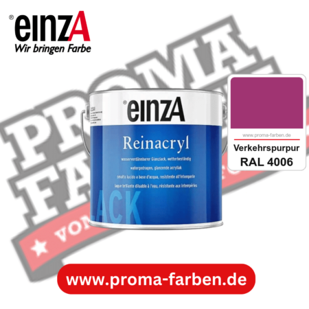einzA Reinacryl Glanzlack kaufen bei Proma Farben RAL 4006 Verkehrspurpur