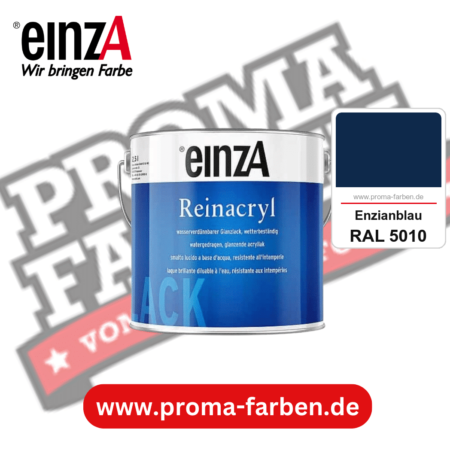 einzA Reinacryl Glanzlack kaufen bei Proma Farben RAL 5010 Enzianblau