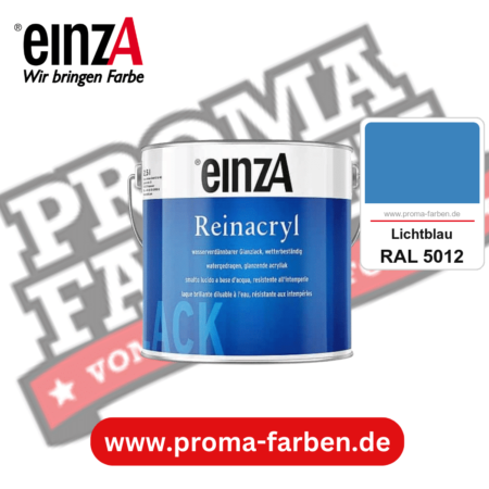 einzA Reinacryl Glanzlack kaufen bei Proma Farben RAL 5012 Lichtblau