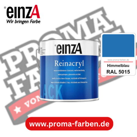 einzA Reinacryl Glanzlack kaufen bei Proma Farben RAL 5015 Himmelblau