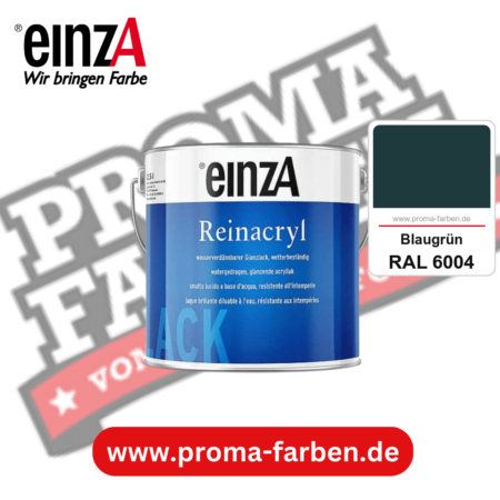 einzA Reinacryl Glanzlack kaufen bei Proma Farben RAL 6004 Blaugrün