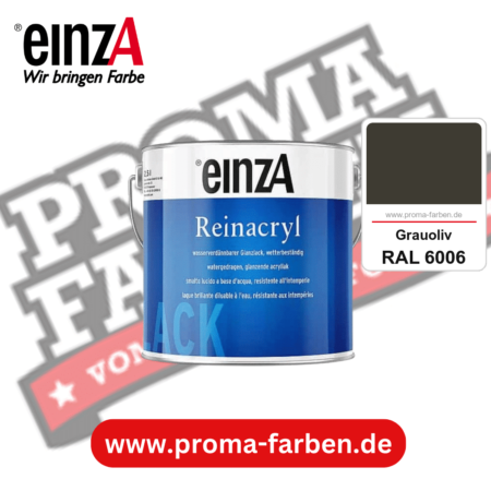 einzA Reinacryl Glanzlack kaufen bei Proma Farben RAL 6006 Grauoliv
