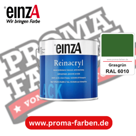 einzA Reinacryl Glanzlack kaufen bei Proma Farben RAL 6010 Grasgrün