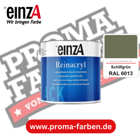 einzA Reinacryl Glanzlack kaufen bei Proma Farben RAL 6013 Schilfgrün