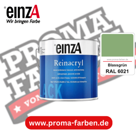 einzA Reinacryl Glanzlack kaufen bei Proma Farben RAL 6021 Blassgrün