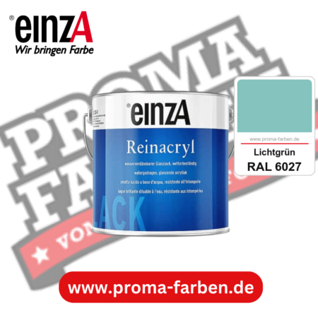 einzA Reinacryl Glanzlack kaufen bei Proma Farben RAL 6027 Lichtgrün