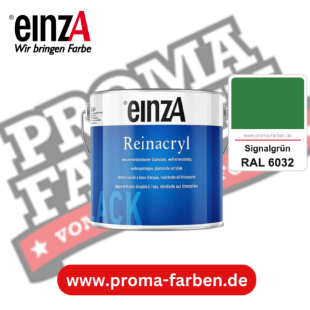 einzA Reinacryl Glanzlack kaufen bei Proma Farben RAL 6032 Signalgrün