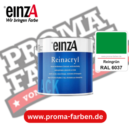 einzA Reinacryl Glanzlack kaufen bei Proma Farben RAL 6037 Reingrün