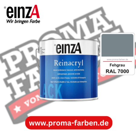 einzA Reinacryl Glanzlack kaufen bei Proma Farben RAL 7000 Fehgrau