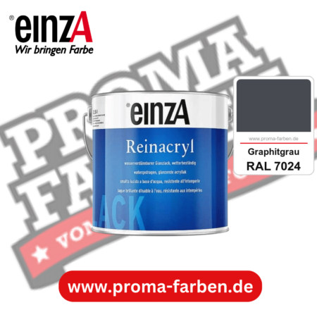 einzA Reinacryl Glanzlack kaufen bei Proma Farben RAL 7024 Graphitgrau