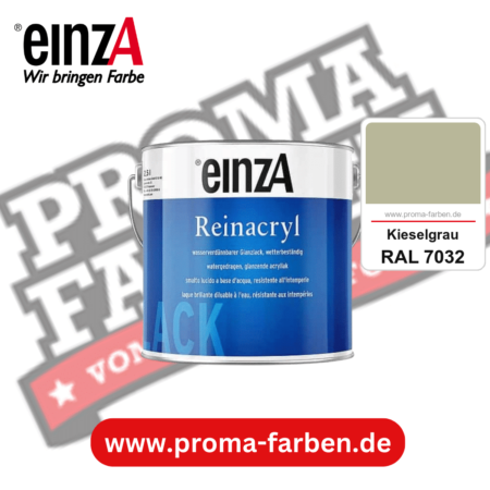 einzA Reinacryl Glanzlack kaufen bei Proma Farben RAL 7032 Kieselgrau