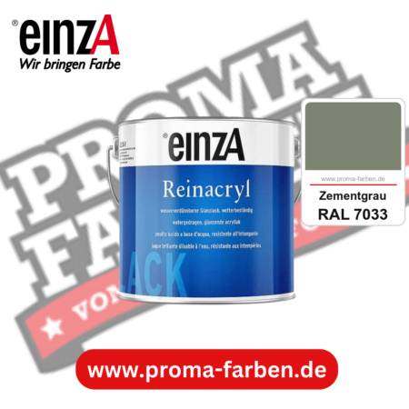 einzA Reinacryl Glanzlack kaufen bei Proma Farben RAL 7033 Zementgrau
