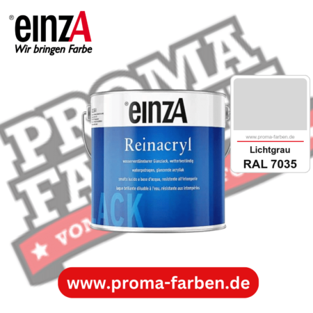 einzA Reinacryl Glanzlack kaufen bei Proma Farben RAL 7035 Lichtgrau