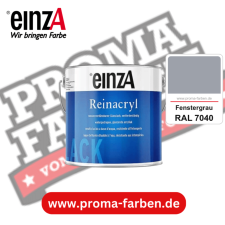 einzA Reinacryl Glanzlack kaufen bei Proma Farben RAL 7040 Fenstergrau