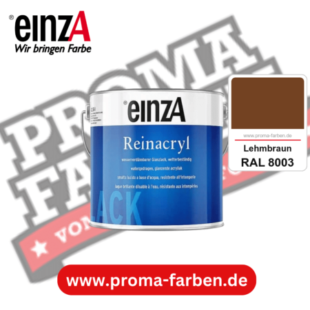 einzA Reinacryl Glanzlack kaufen bei Proma Farben RAL 8003 Lehmbraun
