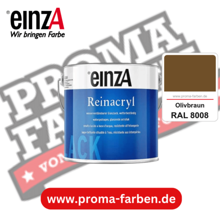 einzA Reinacryl Glanzlack kaufen bei Proma Farben RAL 8008 Olivbraun