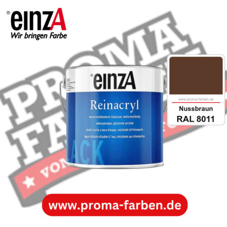 einzA Reinacryl Glanzlack kaufen bei Proma Farben RAL 8011 Nussbraun