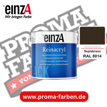 einzA Reinacryl Glanzlack kaufen bei Proma Farben RAL 8014 Sepiabraun