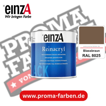 einzA Reinacryl Glanzlack kaufen bei Proma Farben RAL 8025 Blassbraun