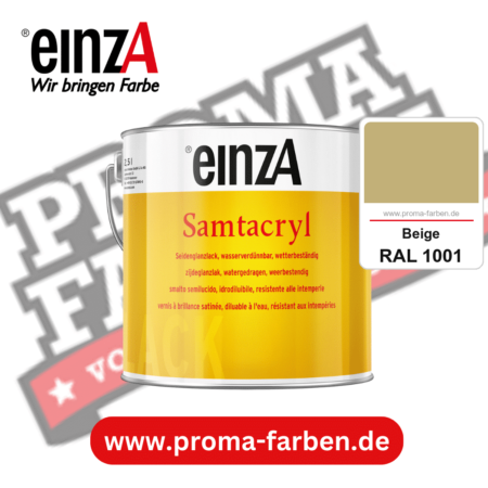 einzA Samtacryl kaufen bei Proma Farben RAL 1001 Beige