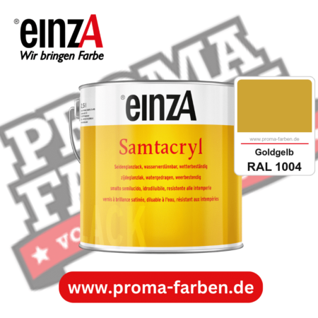 einzA Samtacryl kaufen bei Proma Farben RAL 1004 Goldgelb