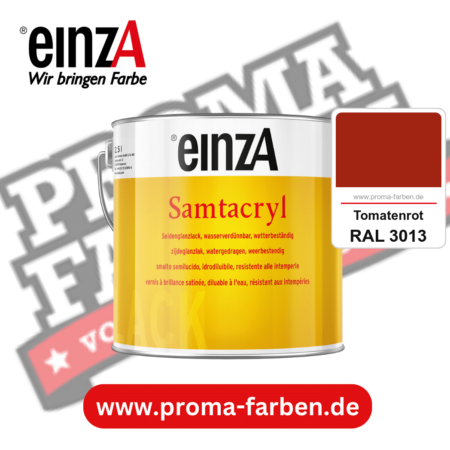 einzA Samtacryl kaufen bei Proma Farben RAL 3013 Tomatenrot