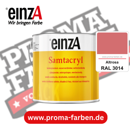 einzA Samtacryl kaufen bei Proma Farben RAL 3014 Altrosa