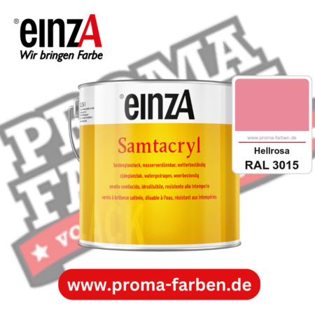 einzA Samtacryl kaufen bei Proma Farben RAL 3015 Hellrosa