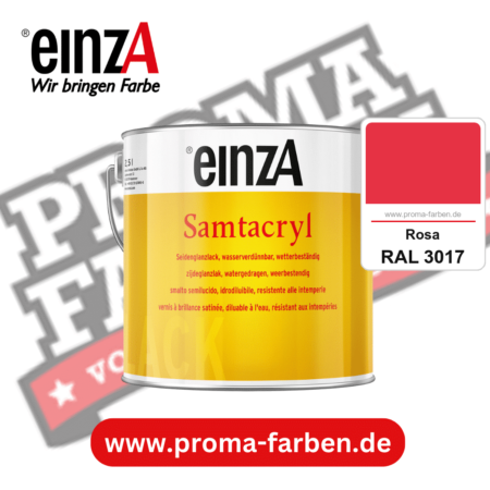 einzA Samtacryl kaufen bei Proma Farben RAL 3017 Rosa