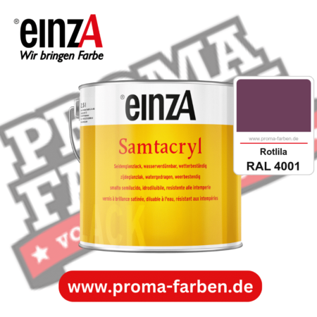einzA Samtacryl kaufen bei Proma Farben RAL 4001 Rotlila