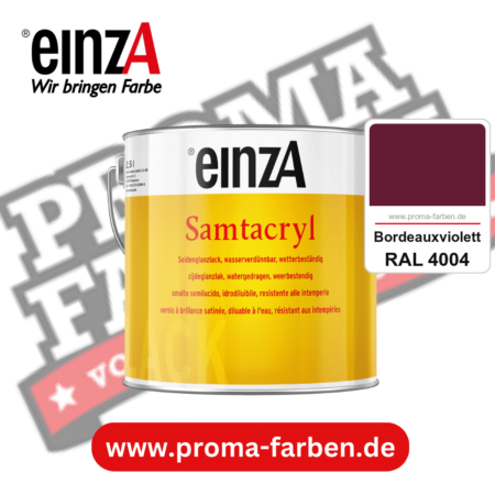 einzA Samtacryl kaufen bei Proma Farben RAL 4004 Bordeauxviolett
