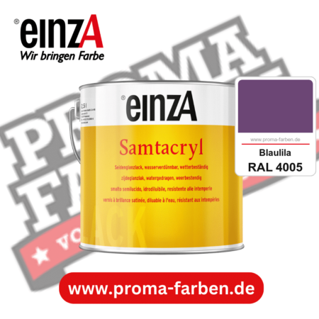einzA Samtacryl kaufen bei Proma Farben RAL 4005 Blaulila